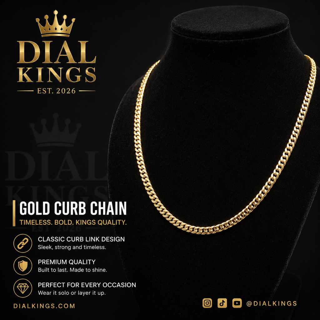 Gold plated Cuban Curb Chain
